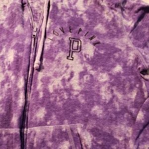 Lightweight Purple Tye Dye Hoodie